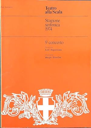 Teatro alla Scala. Stagione sinfonica 1974 - 9 concerto