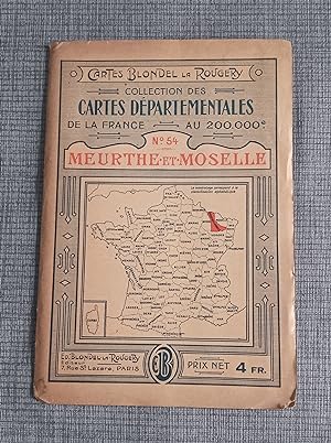 Cartes départementales de la France - N° 54 : Meurthe-et-Moselle