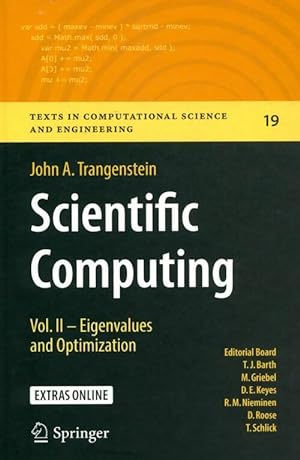 Scientific computing Vol II : Eigenvalues and optimization - Collectif