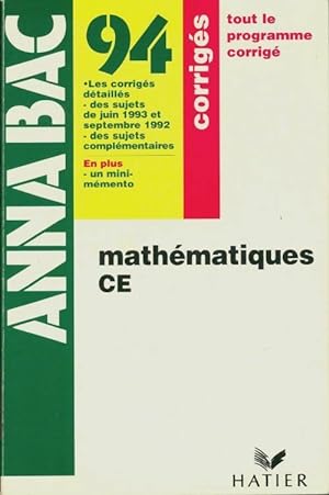 Annabac 94 math matiques - Ren  Merckhoffer
