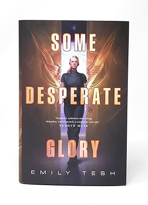 Some Desperate Glory SIGNED FIRST EDITION with ENAMEL PIN