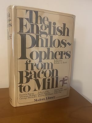 The English Philosophers from Bacon to Mill