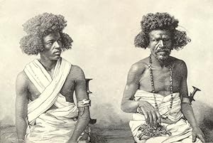 Somali Men ,inhabitants of Somalia in South Africa,Antique Historical Print