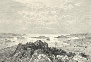 Angra Pequena on the coast of Namibia, Africa,Landscape View taken from Nautilus point ,Antique H...