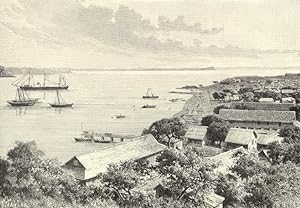 Diego-Suarez Bay at Antsirana in northern Madagascar,Antique Historical Print