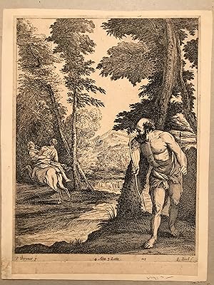 Hercule, Dejanire et le centaure Nessus - Gravure
