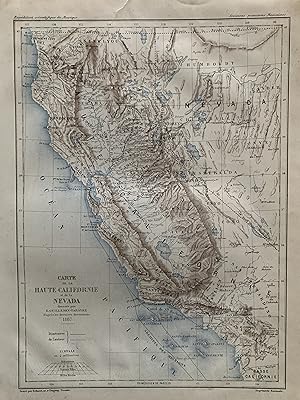 Carte de la Haute Californie et de la Nevada
