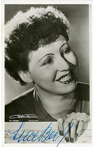 "Luce BERT" Photo-promo originale dédicacée 10/8/1947 (Photo Ch. VANDAMME)
