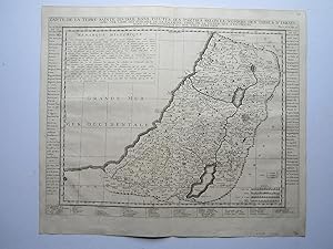 Carte de la Terre Sainte Divisée dans Toutes ses Parties selon le Nombre des Tribus d Israel.