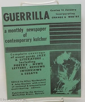 Publicity brochure for upcoming first issue of Guerrilla
