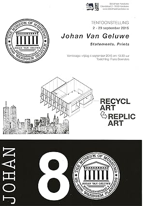 Johan Van Geluwe (1929-2020) - a collection of 6 invitations / documents