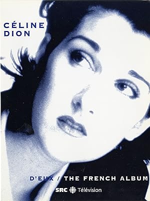 "Céline DION" D'EUX / THE FRENCH ALBUM Carte-photo promo originale SRC Télévision CANADA 1995