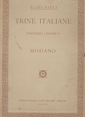 Trine italiane - MODANO - Fascicolo I - Tavole 24