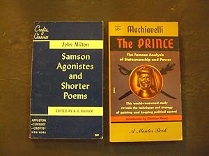 2 PBs Samson Agonistes And Shorter Poems; The Prince