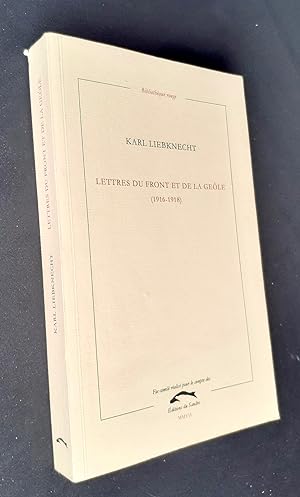 Lettres du front et de la geôle (1916-1918) -