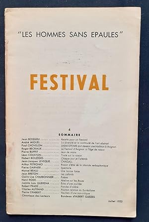 Les hommes sans épaules n°4, juillet 1953 : "festival" -