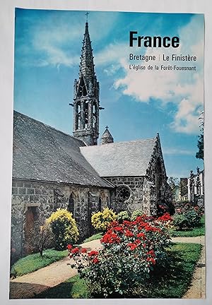 affiche - FRANCE - BRETAGNE - le Finistère - l'Église de la Forêt-Fouesnant 1964
