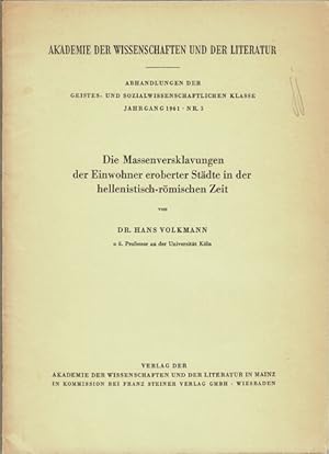 Die massenversklavungen der Einwohner eroberter Städte in der hellenistisch-römischen Zeit