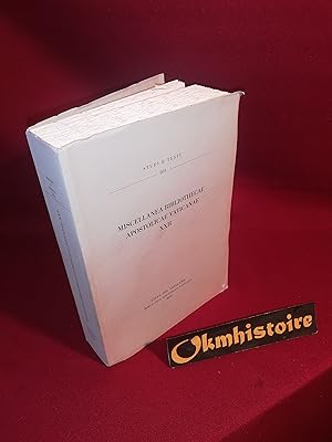 Miscellanea Bibliothecae Apostolicae Vaticanae. ------- Volume XXII (22 )