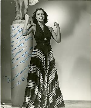 "Renée LAMY" Photo originale dédicacée 1942 (Photo HARCOURT)