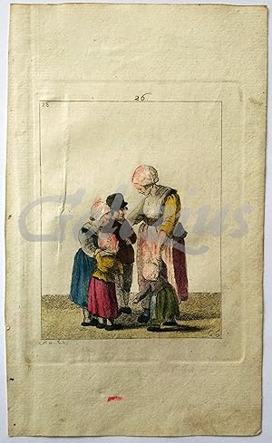 Woman with four children