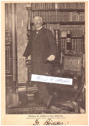 TONIO BÖDICKER (1843-1907) Präsident des Reichsversicherungsamtes, 1897 Generaldirektor der Firma...