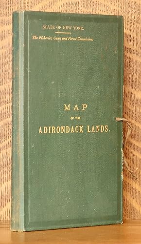 MAP OF THE ADIRONDACK FOREST (MAP OF THE ADIRONDACK LANDS) AND ADJOINING TERRITORY COMPILED FROM ...