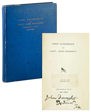 Army Experience of Capt. John Donaghy [Inscribed and signed]