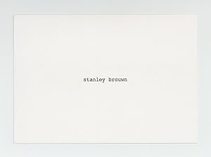 Exhibition card: stanley brouwn (22 April-28 May 2016)
