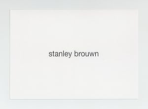 Exhibition card: stanley brouwn (22 January-5 March 2021)