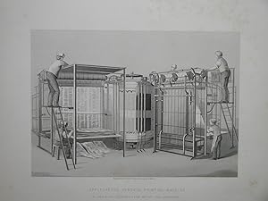 Applegarths Vertical Printing Machine as Used By the Illustrated News and the Times Newspaper.
