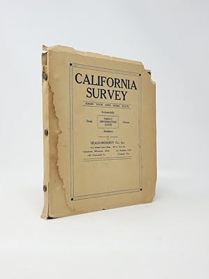 California Survey Book Form: Heald-Menerey's Geographical, Commercial and Recreational Map of Cal...