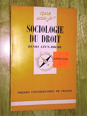 Sociologie du droit, cinquième édition mise à jour