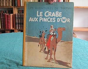 Tintin. Le Crabe aux Pinces d'Or. (Dos jaune A23) Édition originale.