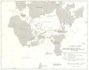 Map 6. Scapa flow, Scapa flow defences 1940-41. (Searchlights, Balloons & light AA guns not shown)