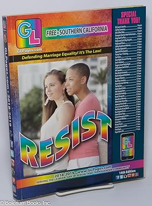 GLPages: 14th edition, Southern California 2018-2019 Resist: defending marriage equality! It's th...