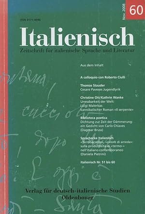 Italienisch : Zeitschrift für italienische Sprache und Literatur ; Verbandsorgan des Deutschen It...
