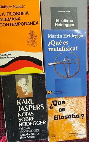 LA FILOSOFÍA ALEMANA CONTEMPORÁNEA (CON SUBRAYADOS) + NOTAS SOBRE HEIDEGGER (CON SUBRAYADOS) + ÉL...