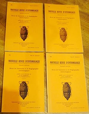 Nouvelle revue d'entomologie Revue de Taxonomie et de Biogéographie entomologiques 1981 Tome XI F...