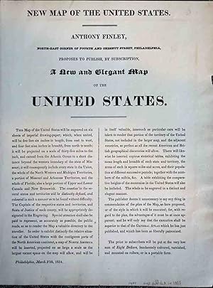 Advertisement for New Map of the United States