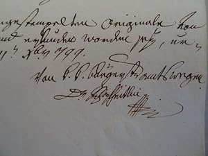 Copia einer Bestätigung des Erblehens für Joseph Präg von Vorderreute. Datiert 'Tettnang den 29. ...