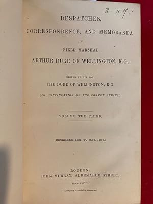 [Supplementary] Despatches, Correspondence and Memoranda of Field Marshal Arthur Duke of Wellingt...