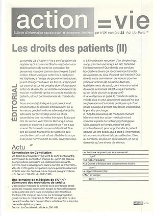Action = https://www.abebooks.com/collections/sc/ephemera-magazine/Vie Bulletin de' information sociale por les personnes atteintes (social information for...