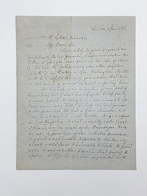 Autograph letter signed ("James G. Drake") to W. Elliott Woodward, being an account of the life o...