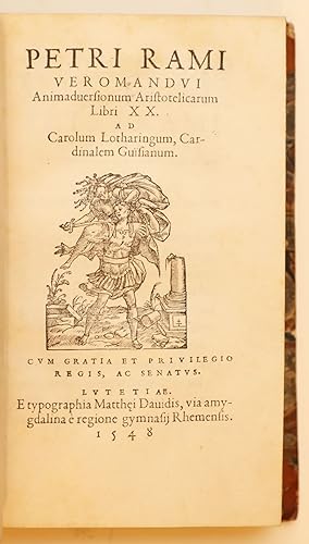 Institutionum dialecticarum libri III. [Bound with:] Animadversionum Aristotelicarum Libri XX