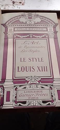 le style LOUIS XIII
