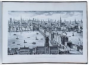 [8 Views of London Bridge with] A View of Old London Bridge, in 1823, after the Removal of the Wa...