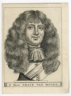 Antique Print-WILLEM ADRIAAN II VAN HORNE-PORTRAIT-Anonymous-Doornick-1674