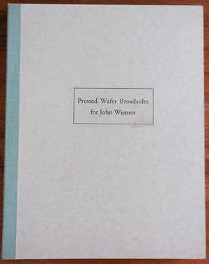 Pressed Wafer Broadsides for John Wieners