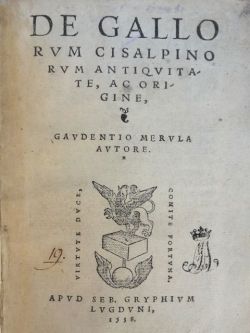 De Gallorum Cisalpinorum antiquitate.